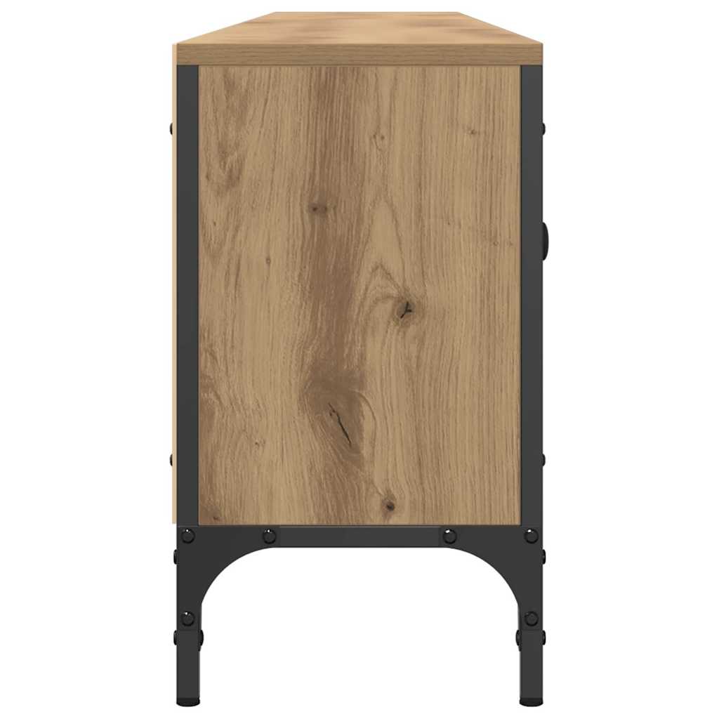 Mobile TV Cassetto Rovere Artigianale 200x25x44cm in Truciolato