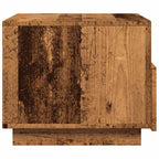 Tavolino da Salotto con Luci LED Legno Antico 50x49x40 cm