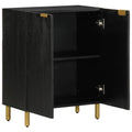Credenza Nera 60x33x75 cm in Legno Multistrato