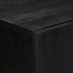 Credenza Nera 60x33x75 cm in Legno Multistrato