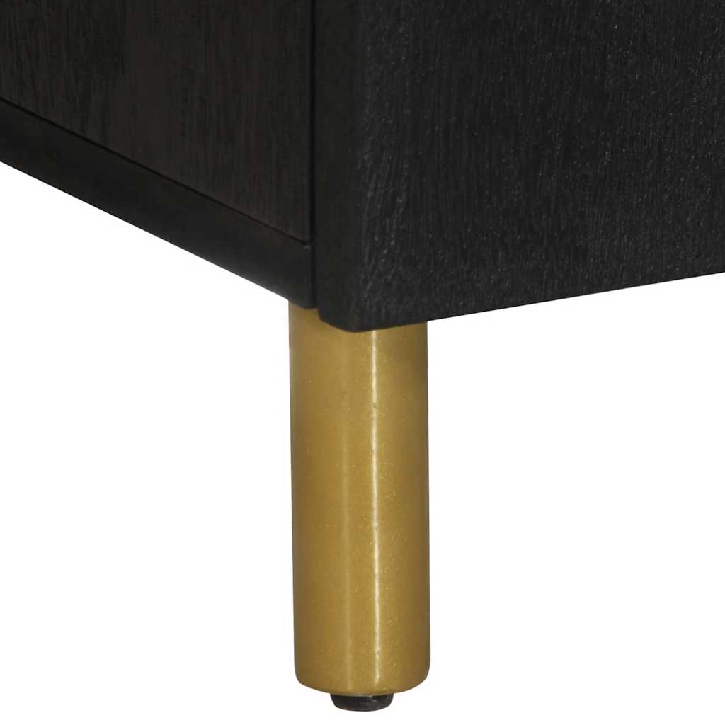 Credenza Nera 60x33x75 cm in Legno Multistrato