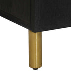 Credenza Nera 60x33x75 cm in Legno Multistrato