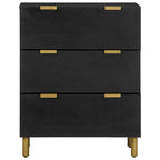Credenza Nera 60x33x75 cm in Legno Multistrato
