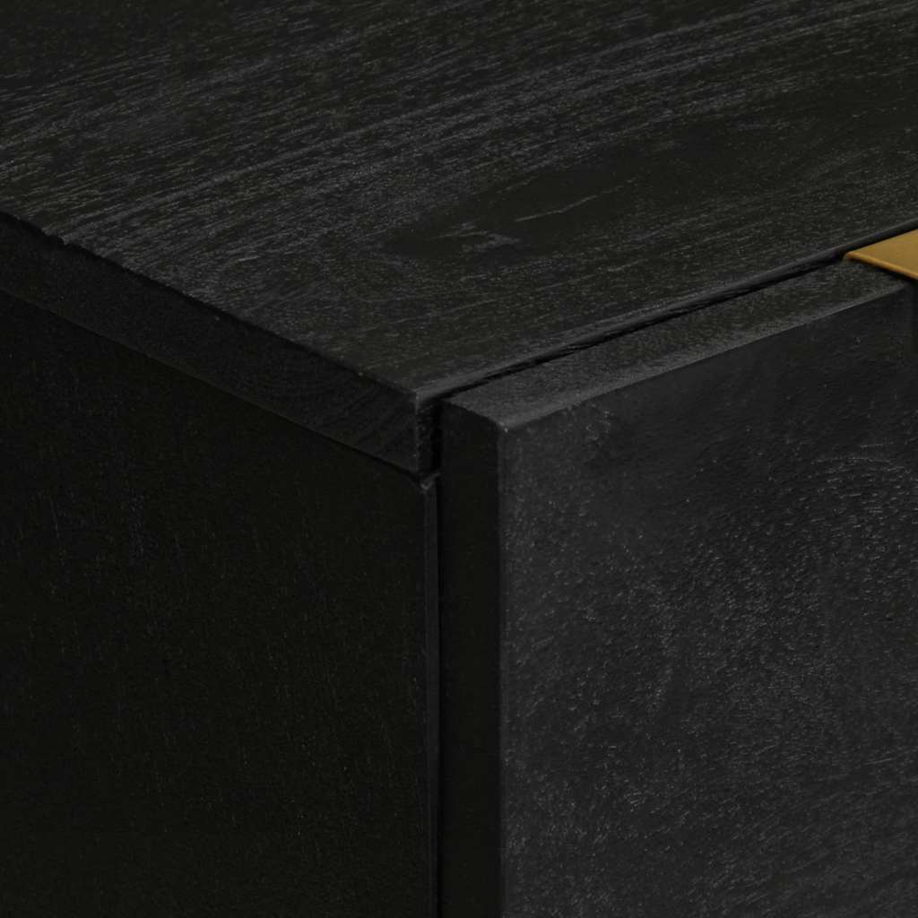 Credenza Nera 60x33x75 cm in Legno Multistrato