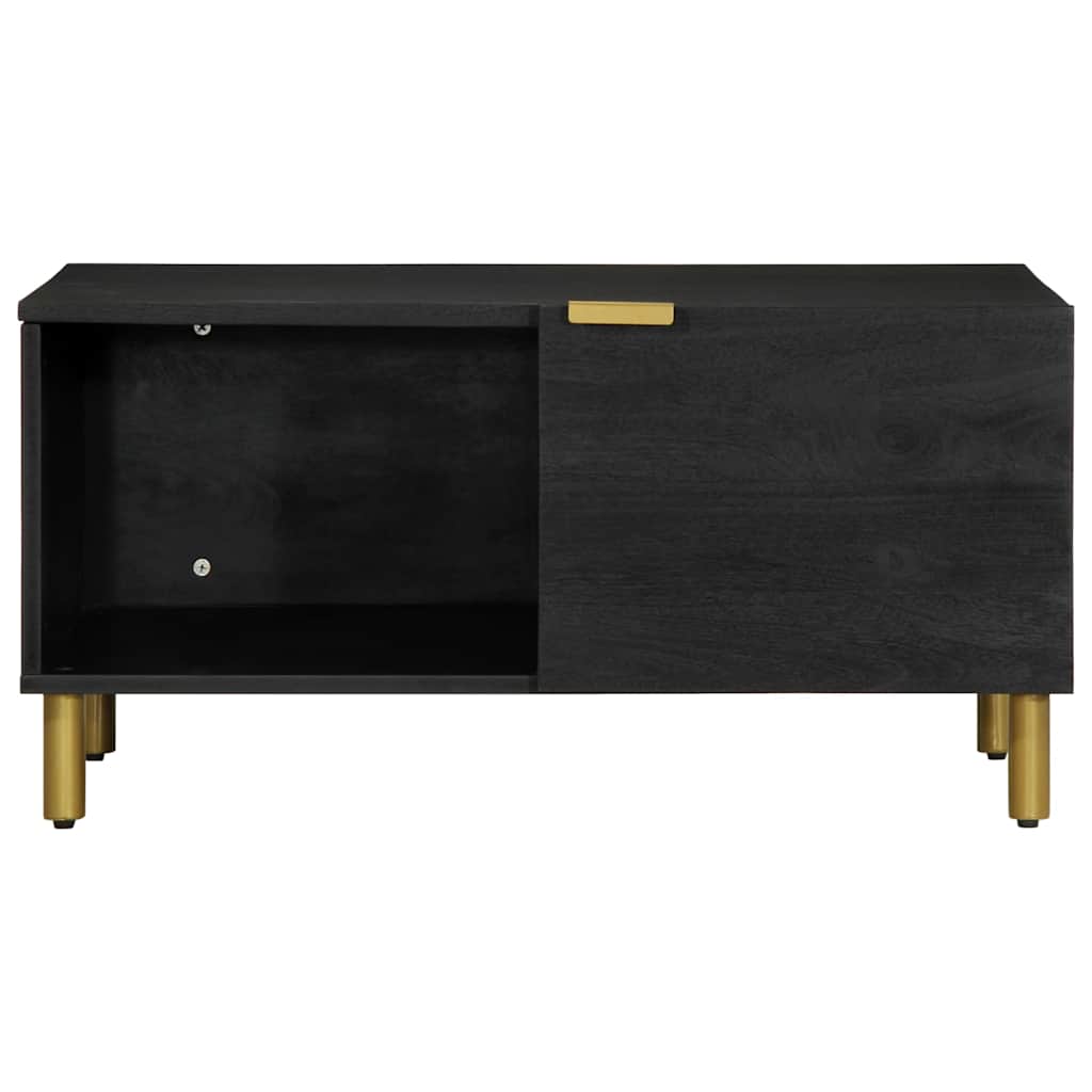 Tavolino da Salotto Nero 80x50x40 cm in Legno Multistrato