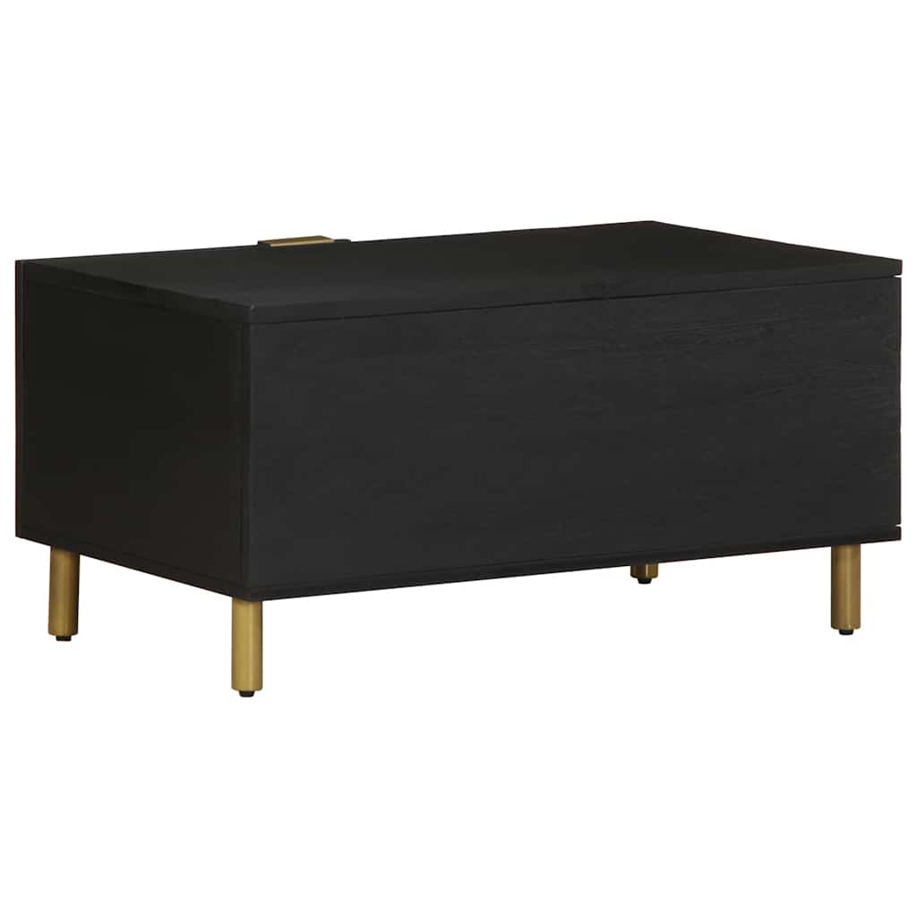 Tavolino da Salotto Nero 80x50x40 cm in Legno Multistrato