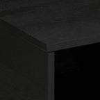Tavolino da Salotto Nero 80x50x40 cm in Legno Multistrato