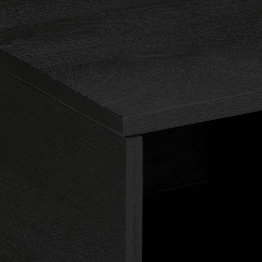 Tavolino da Salotto Nero 80x50x40 cm in Legno Multistrato