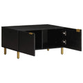 Tavolino da Salotto Nero 80x50x40 cm in Legno Multistrato