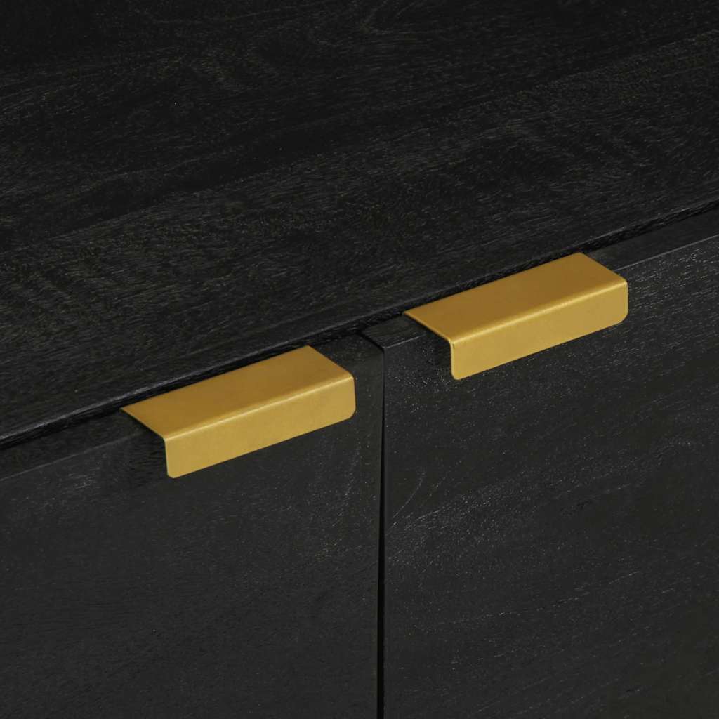 Tavolino da Salotto Nero 80x50x40 cm in Legno Multistrato