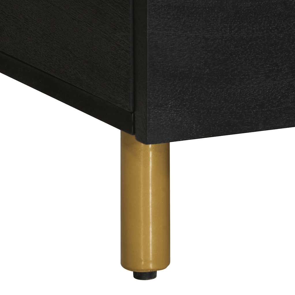 Tavolino da Salotto Nero 80x50x40 cm in Legno Multistrato
