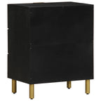 Comodino Nero 50x33x62 cm in Legno Multistrato
