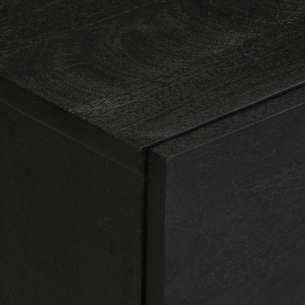 Comodino Nero 50x33x62 cm in Legno Multistrato