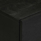 Comodino Nero 50x33x62 cm in Legno Multistrato