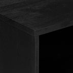 Comodino Nero 50x33x62 cm in Legno Multistrato