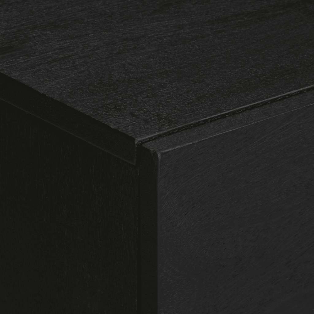 Comodino Nero 50x33x60 cm in Legno Multistrato