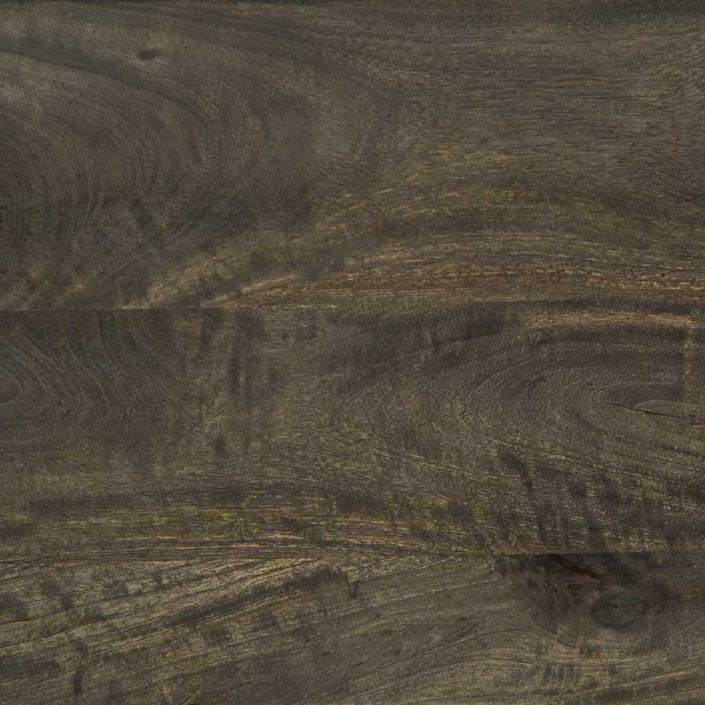 Tavolino da Salotto Nero 80x50x40 cm in Legno Massello di Mango