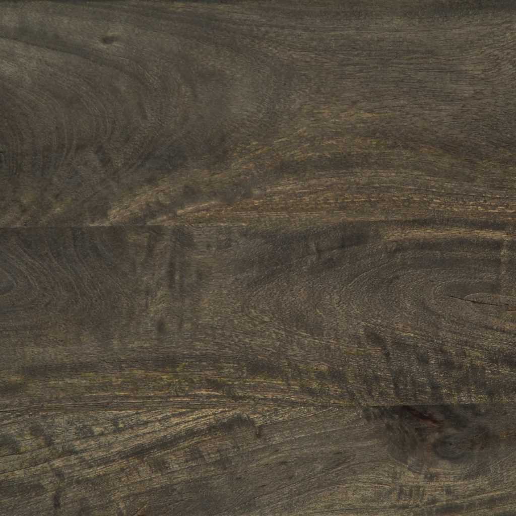 Tavolino da Salotto Nero 80x50x40 cm in Legno Massello di Mango