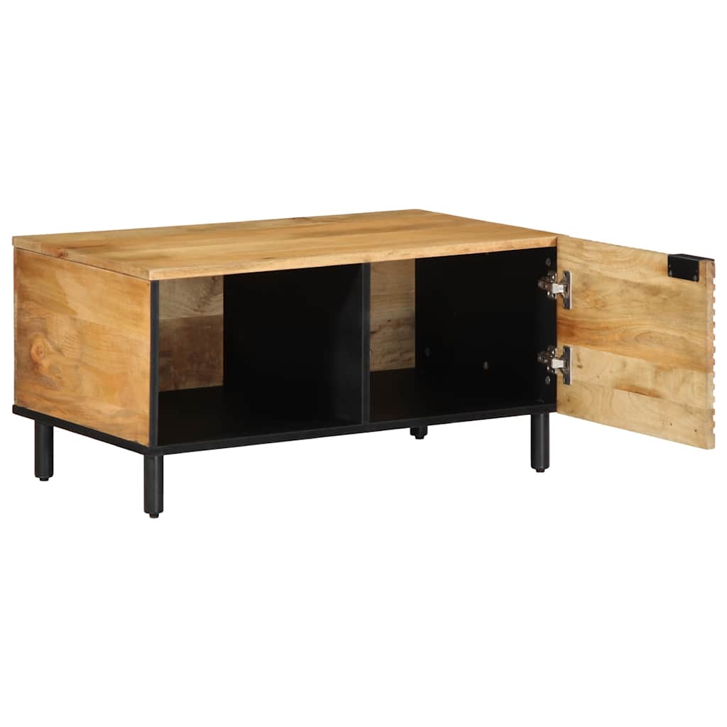 Tavolino da Salotto Marrone 80x50x40 cm Legno Massello di Mango