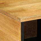 Tavolino da Salotto Marrone 80x50x40 cm Legno Massello di Mango