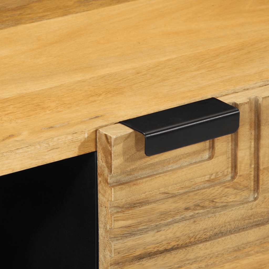 Tavolino da Salotto Marrone 80x50x40 cm Legno Massello di Mango