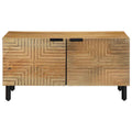 Tavolino da Salotto Marrone 80x50x40 cm Legno Massello di Mango