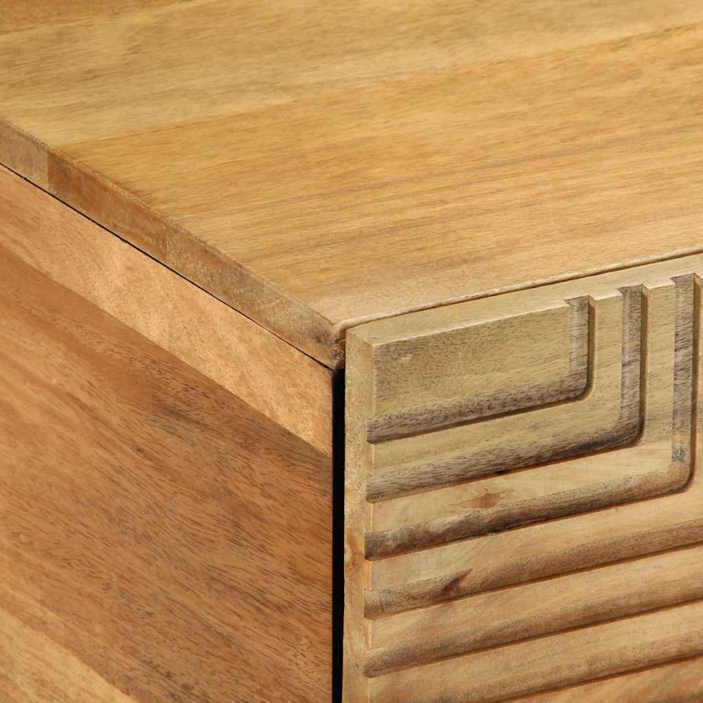 Tavolino da Salotto Marrone 80x50x40 cm Legno Massello di Mango