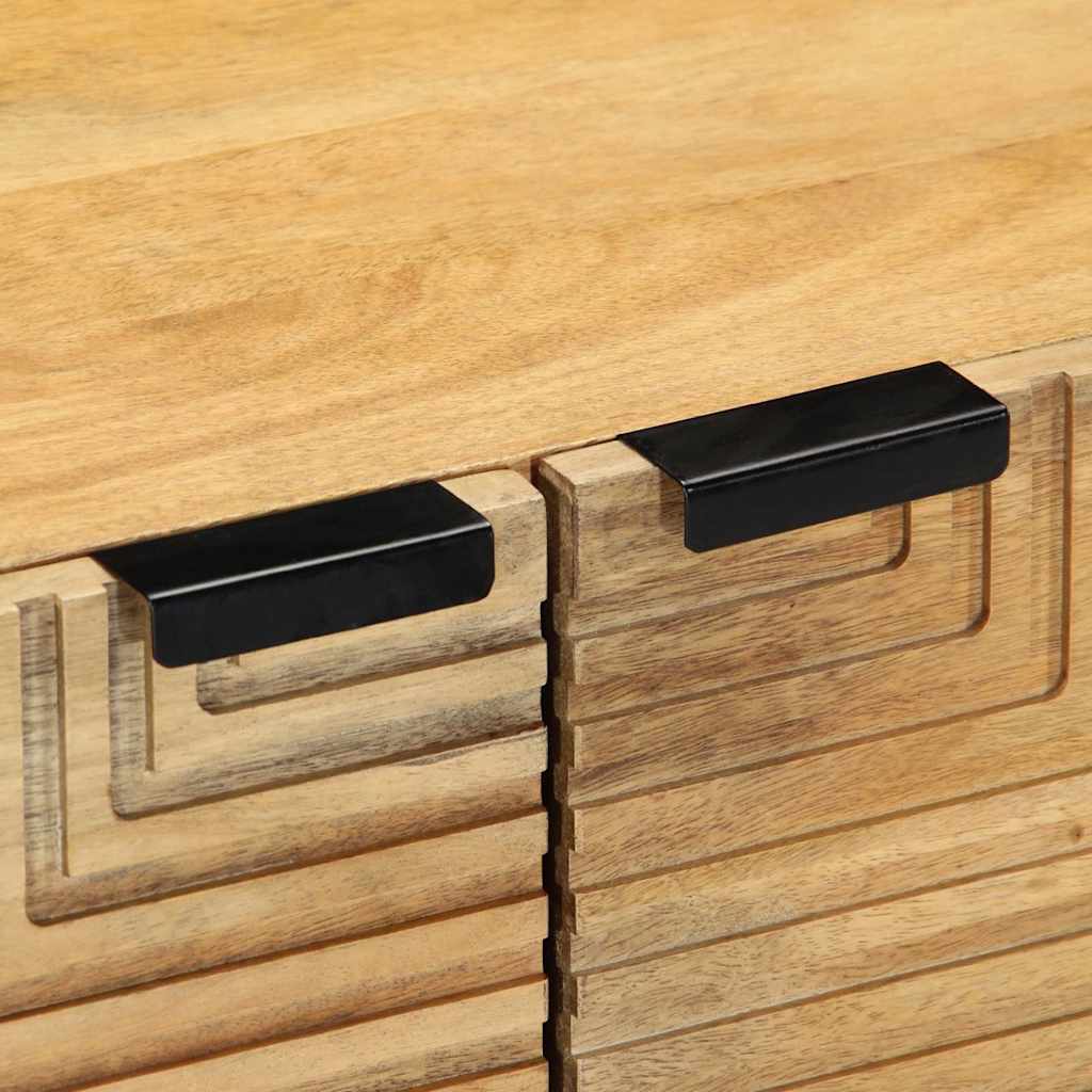 Tavolino da Salotto Marrone 80x50x40 cm Legno Massello di Mango