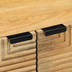 Tavolino da Salotto Marrone 80x50x40 cm Legno Massello di Mango