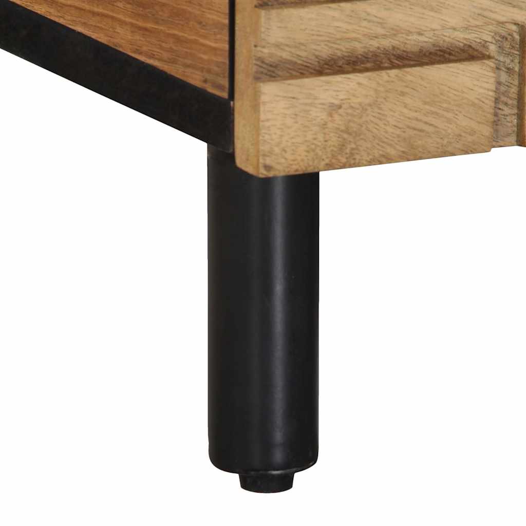 Tavolino da Salotto Marrone 80x50x40 cm Legno Massello di Mango
