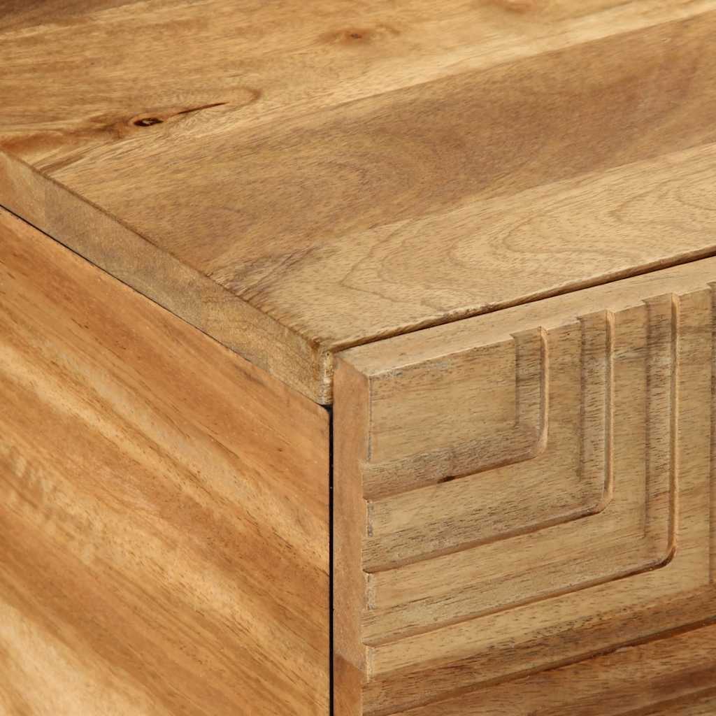 Tavolino da Salotto Marrone 100x54x40cm Legno Massello di Mango