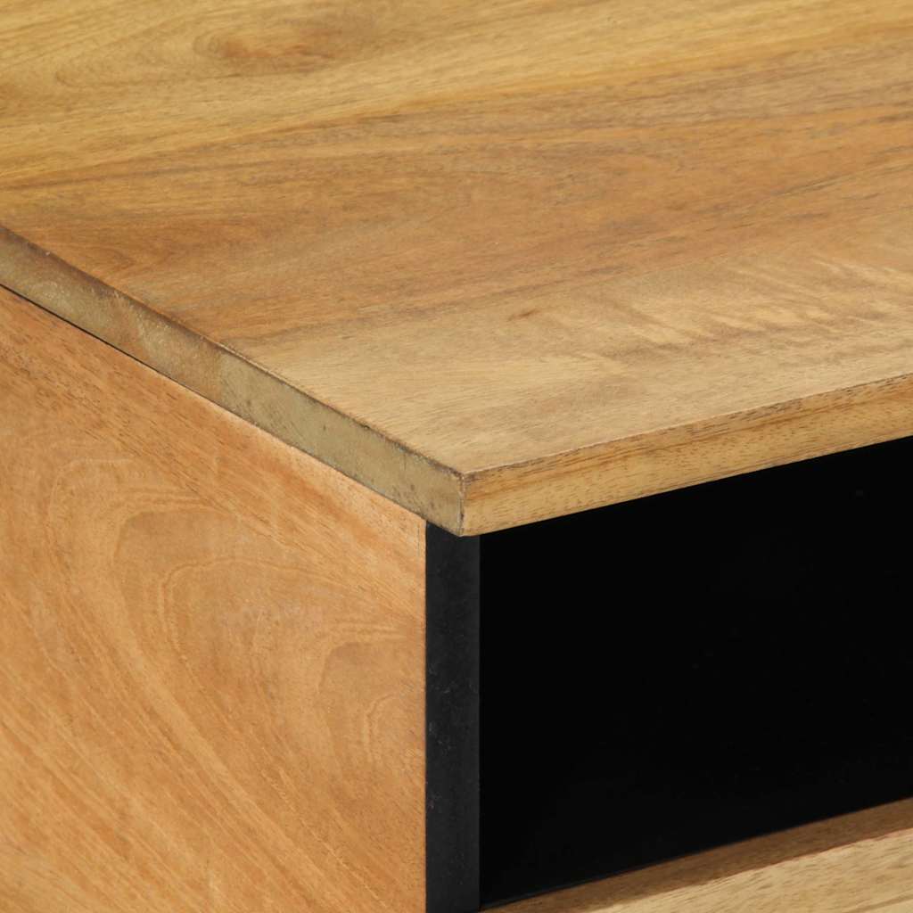 Tavolino da Salotto Marrone 80x54x40 cm Legno Massello di Mango