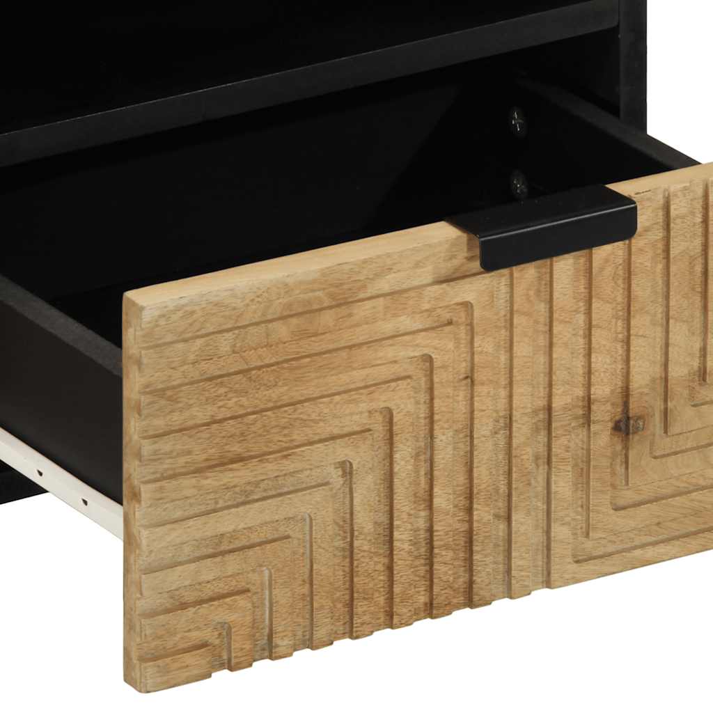 Tavolino da Salotto Marrone 80x54x40 cm Legno Massello di Mango