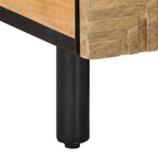 Tavolino da Salotto Marrone 80x54x40 cm Legno Massello di Mango