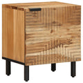 Comodini 2pz 40x33x46 cm in Legno Massello di Acacia