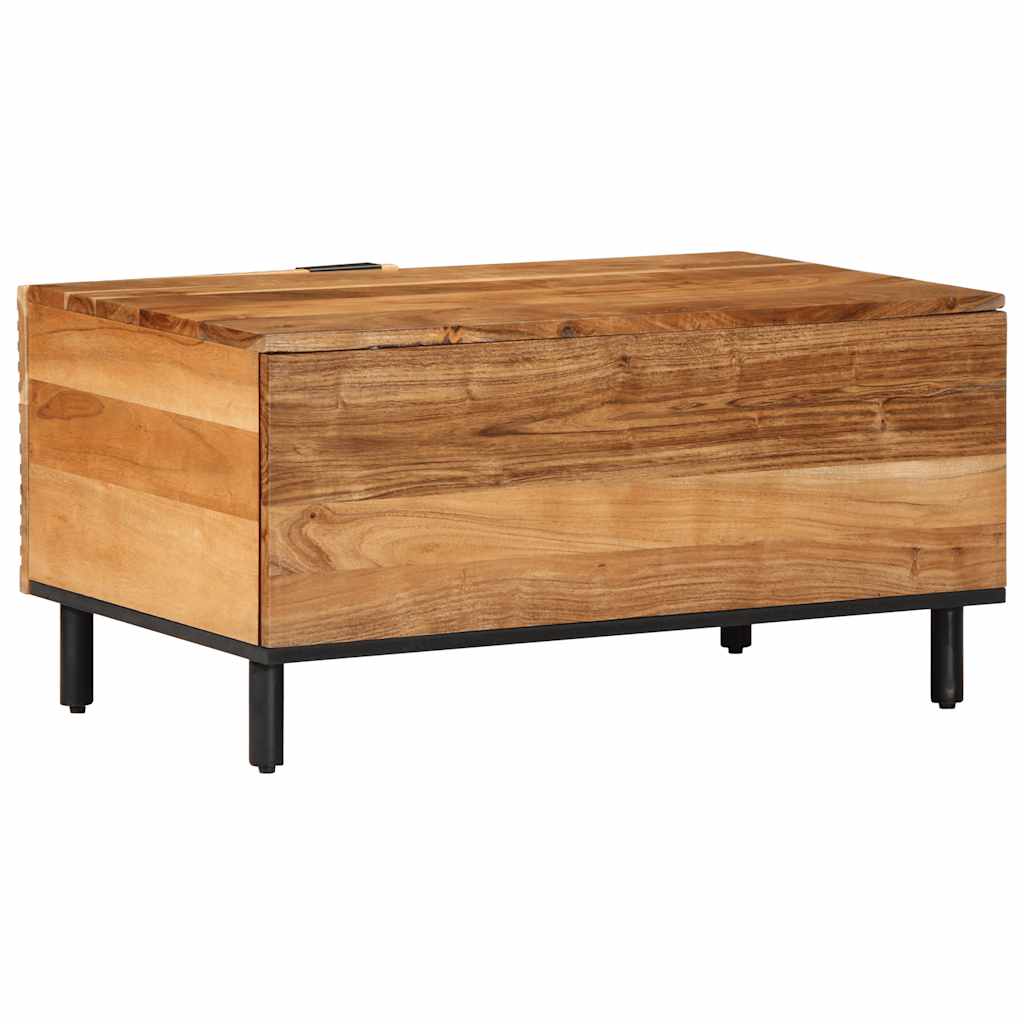Tavolino da Salotto 80x50x40 cm Legno Massello di Acacia