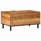 Tavolino da Salotto 80x50x40 cm Legno Massello di Acacia