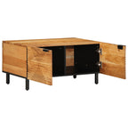 Tavolino da Salotto 80x50x40 cm Legno Massello di Acacia