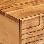 Tavolino da Salotto 80x50x40 cm Legno Massello di Acacia
