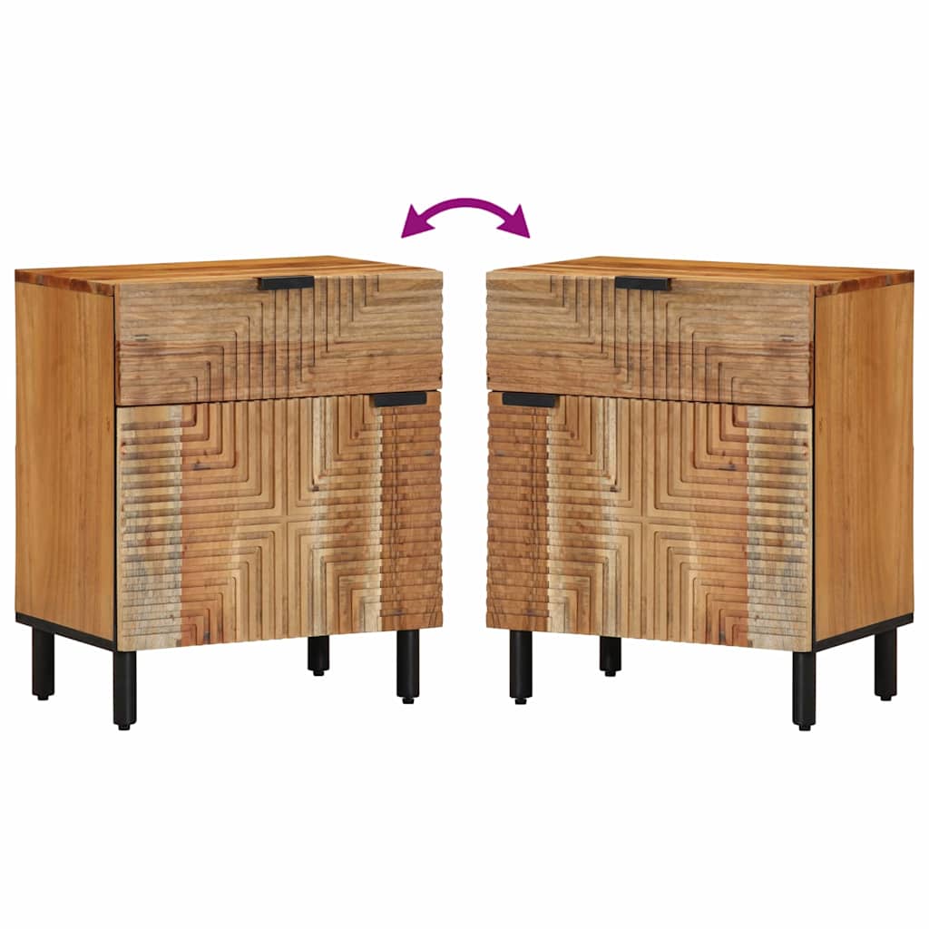 Armadietto per letto Marrone 50 x 33 x 60 cm