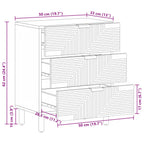 Armadietto per letto Marrone 50 x 33 x 62 cm
