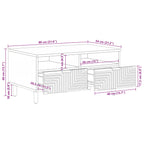 Tavolino da salotto Marrone 80 x 54 x 40 cm