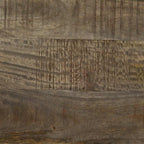 Comodino Grigio Chiaro 40x33x46 cm in Legno Massello di Mango