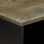 Tavolino da Salotto Grigio Chiaro 80x50x40 cm Legno di Mango