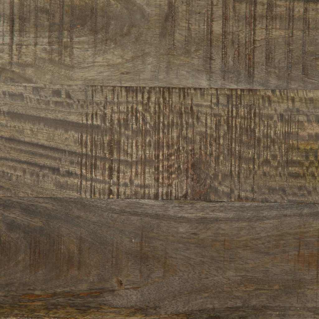 Tavolino da Salotto Grigio Chiaro 80x50x40 cm Legno di Mango