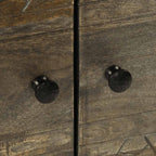 Tavolino da Salotto Grigio Chiaro 80x50x40 cm Legno di Mango