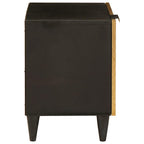 Armadio da Notte Nero e Oro 40 x 33 x 46 cm