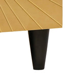Tavolino da salotto Nero e Oro 80 x 50 x 40 cm