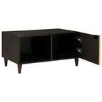 Tavolino da salotto Nero e Oro 80 x 50 x 40 cm