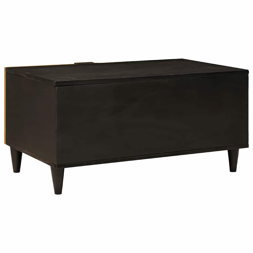 Tavolino da salotto Nero e Oro 80 x 50 x 40 cm